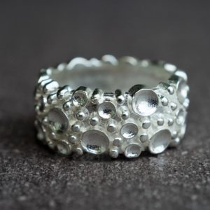 Droplet Silver Ring