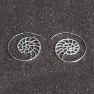 Nautilus Silver Earrings